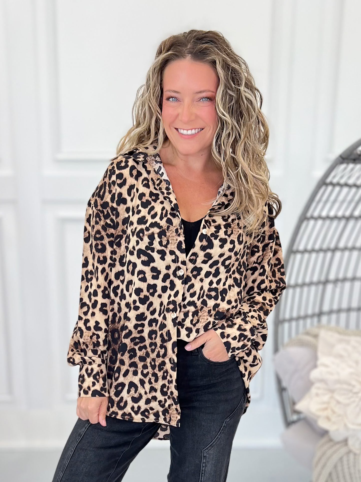 Got A Good Look Button Up Top