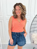 Ocean Air - Judy Blue Featherweight Shorts - Final Sale