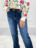 Warms My Heart - Judy Blue Vintage Thermal Straight Leg Jeans