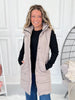 Harlow long Vest - Latte