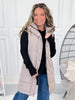 Harlow long Vest - Latte