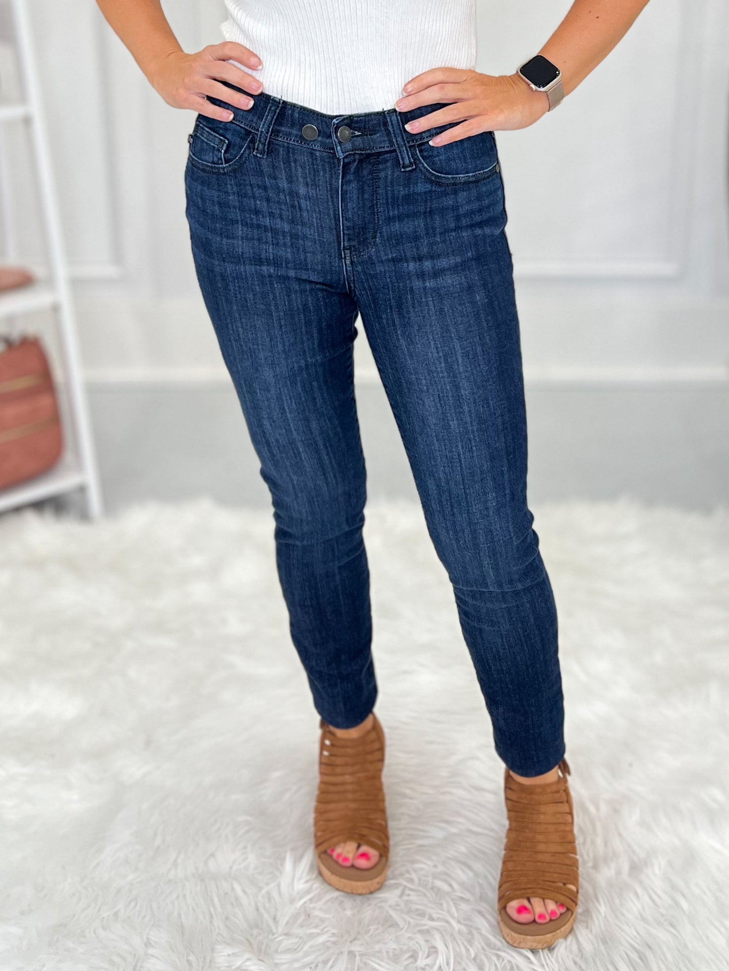 The Sweet Spot - Judy Blue Adjustable Waist Skinny Jeans