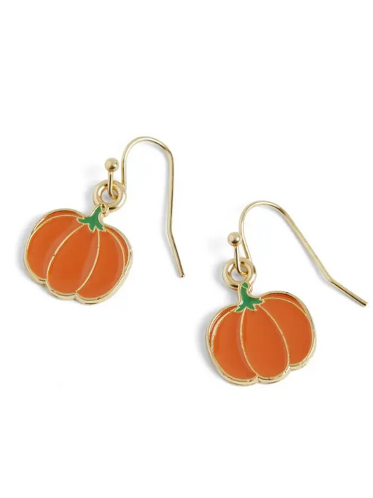 Halloween Pumpkin Dangle Earrings