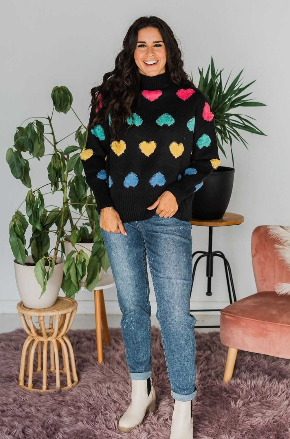 Heart Eyes For You Sweater  - Final Sale