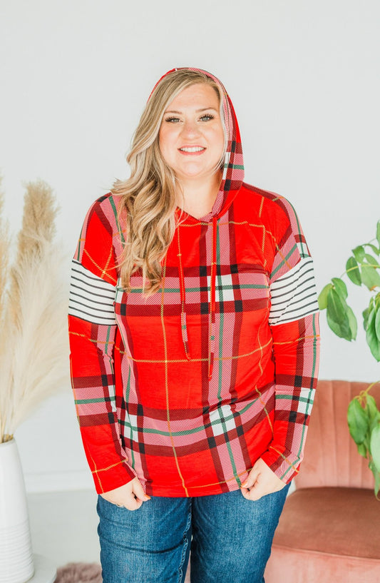 Holiday Plaid Hoodie