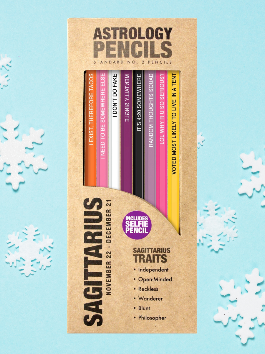 Funny Astrology Pencils - 8 Pack