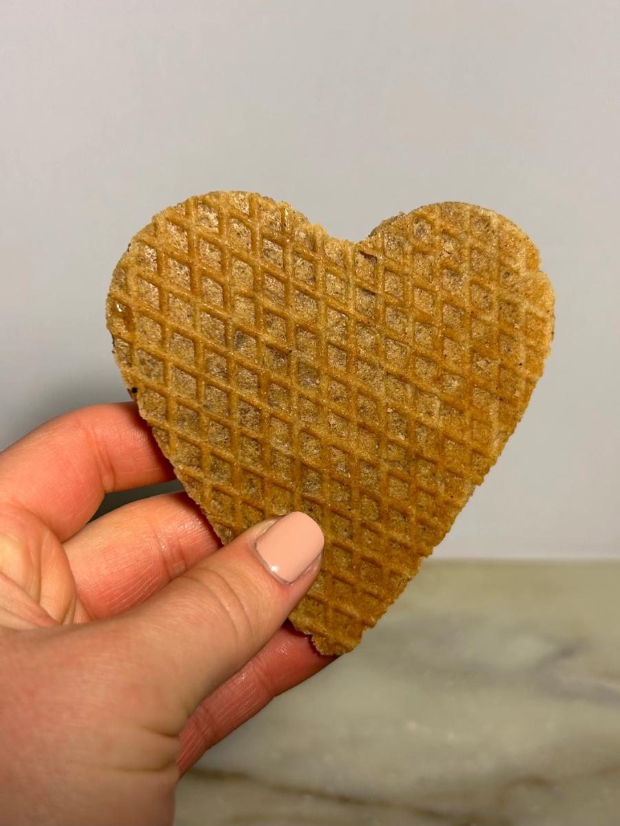 Heart Shaped Stroopwafel