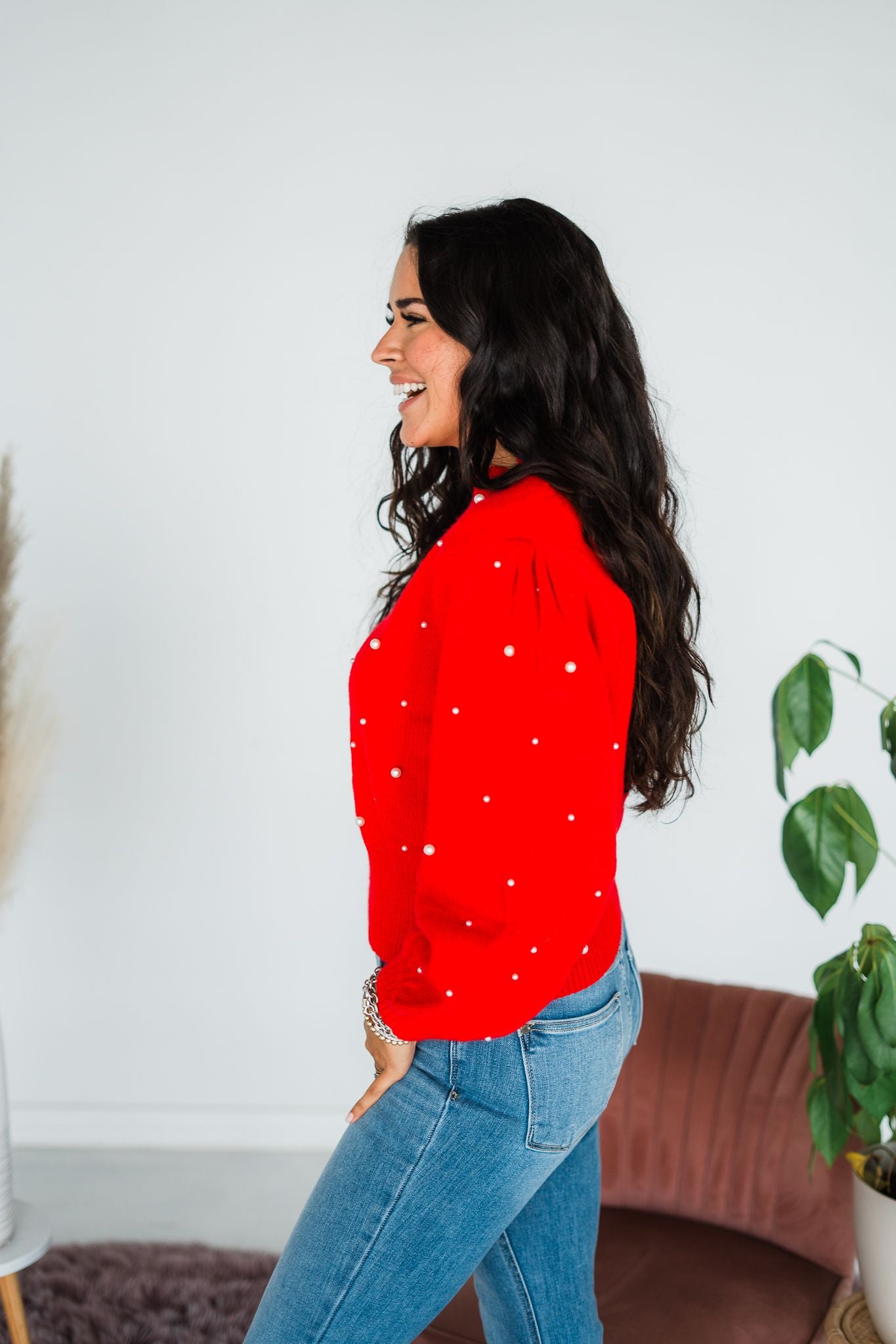 Rubies And Pearls Sweater