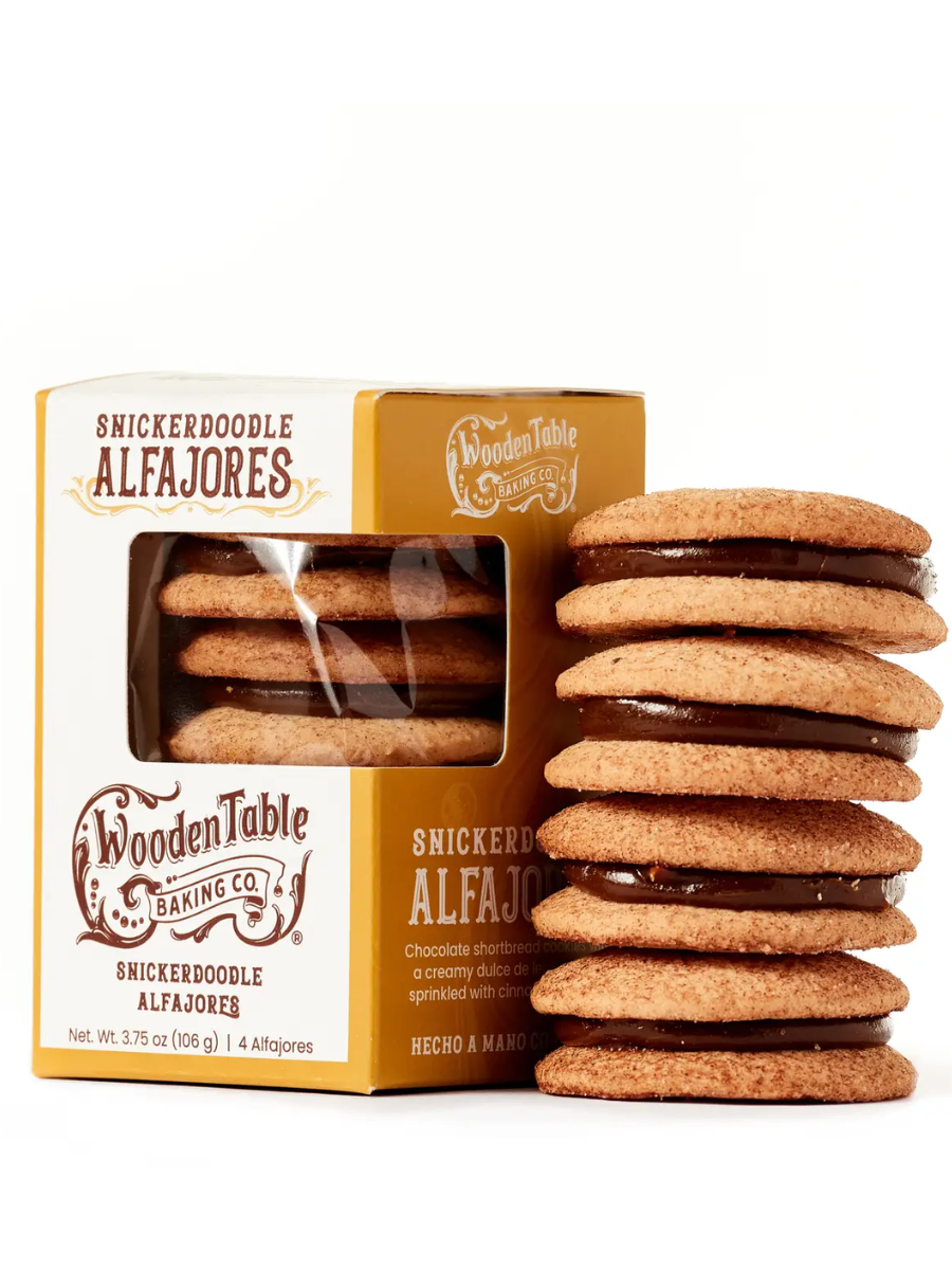 Wooden Table - Alfajores Cookies