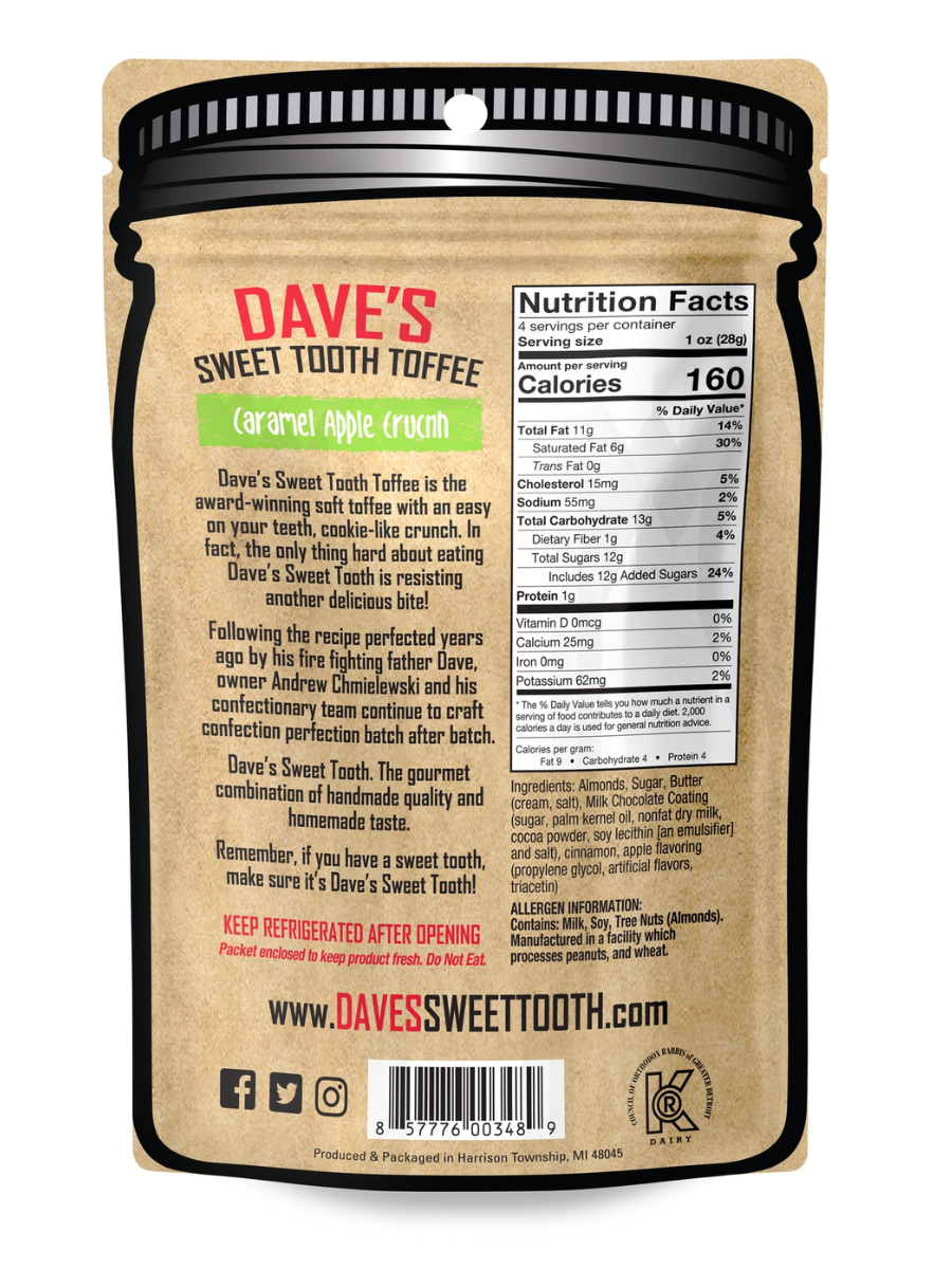 Dave's Sweet Tooth Toffee - Caramel Apple Crunch