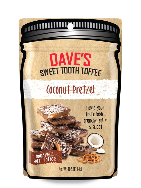Dave's Sweet Tooth Toffee - Coconut Pretzel
