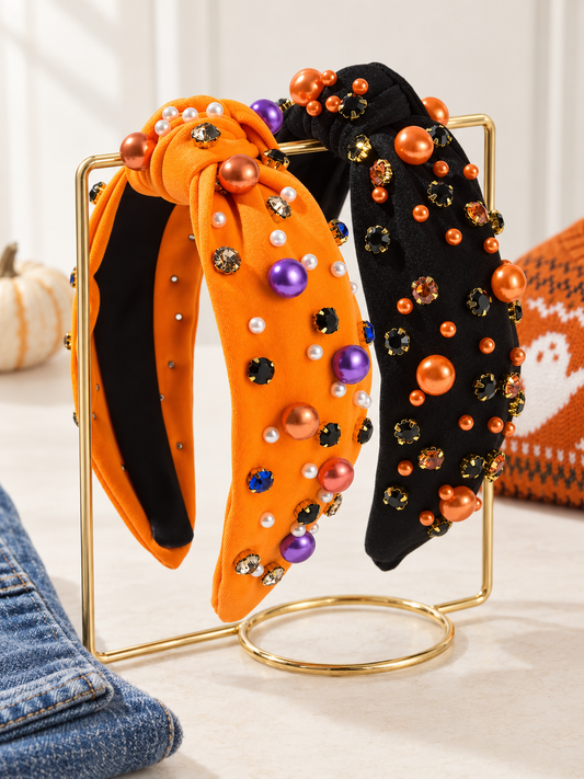 Halloween Pearl Embellished Headband