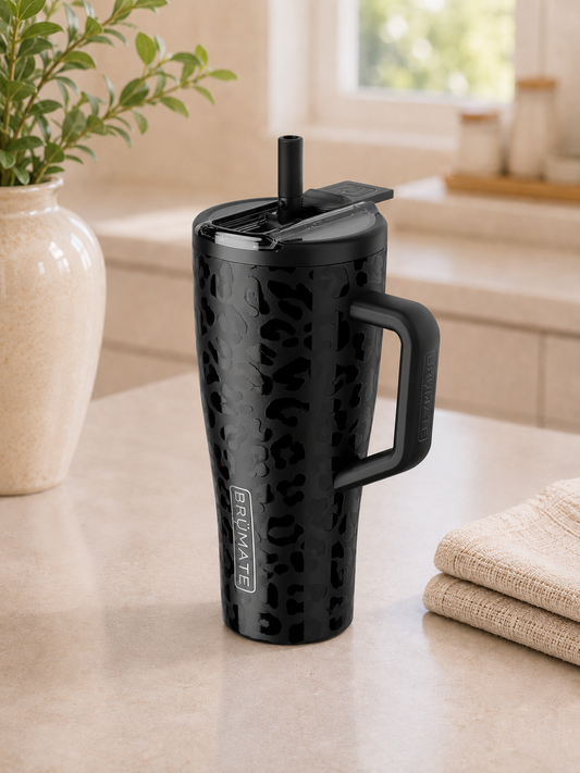 30oz Brumate Era Flip Mug - Onyx Leopard