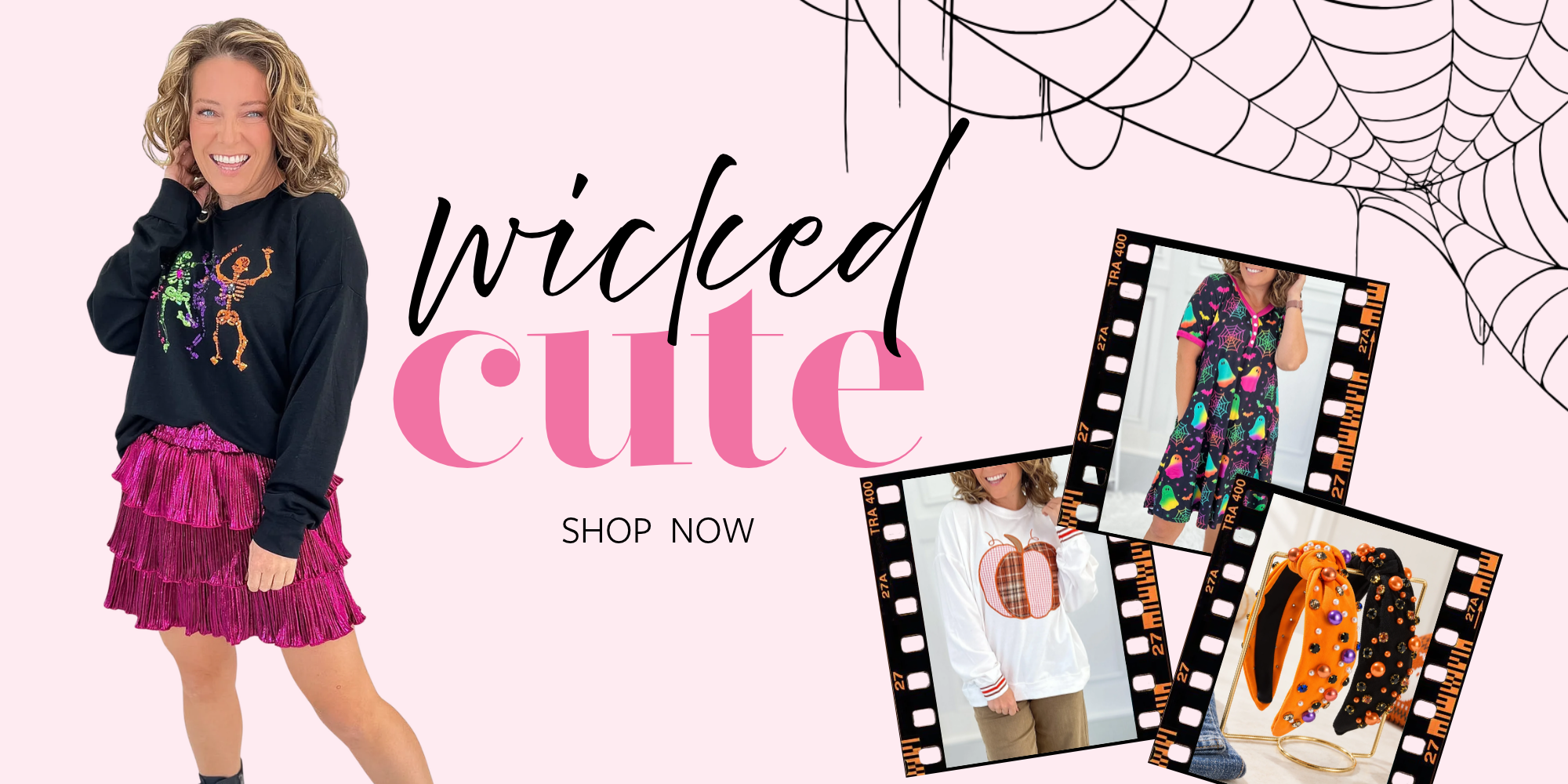 Shop our wicked cute Halloween collection with clothing, accessories and treats.