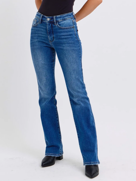 Hot In Here - Judy Blue Thermal Bootcut Jeans