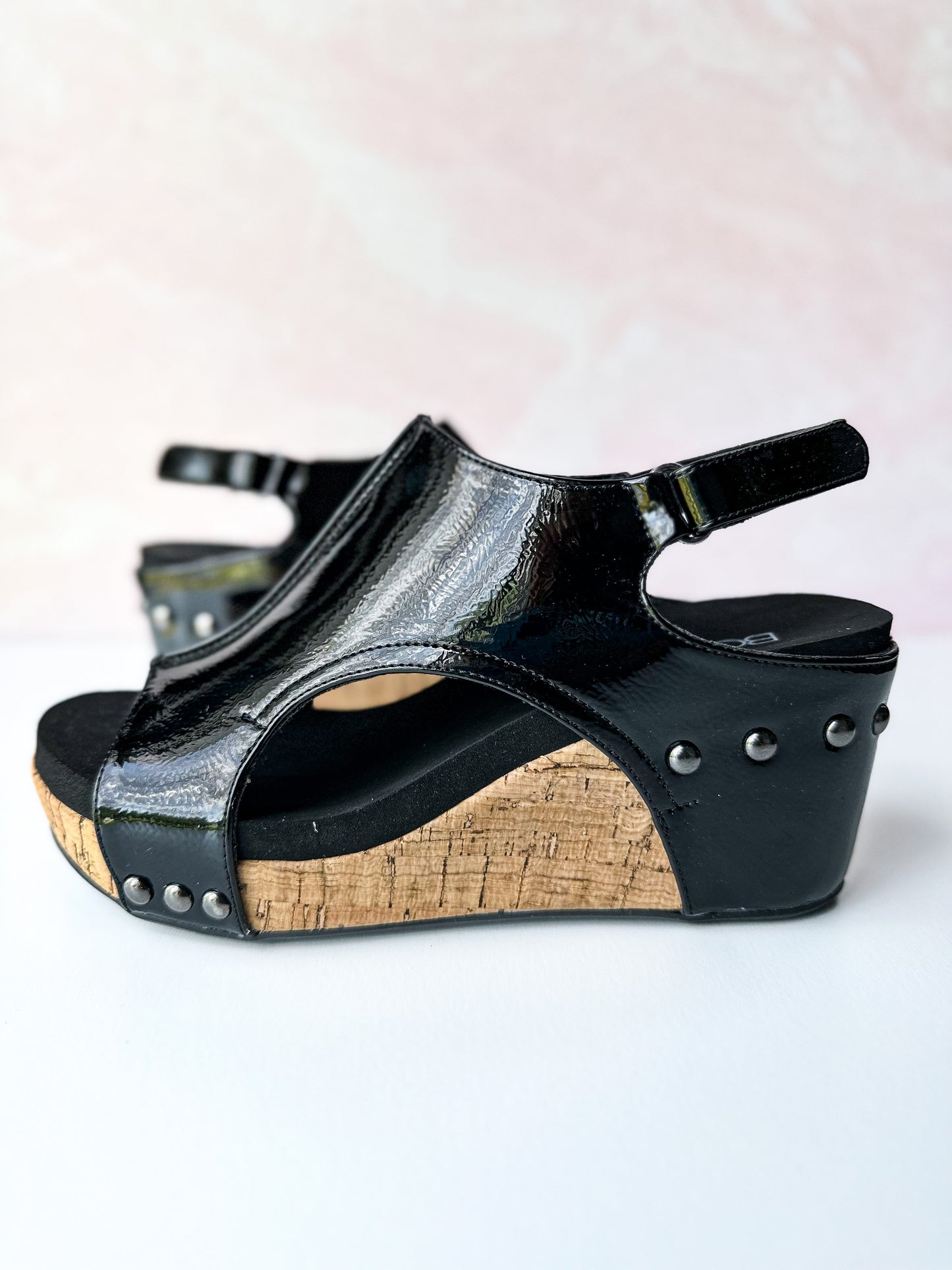 Corky's Carley Wedge - Black Patent