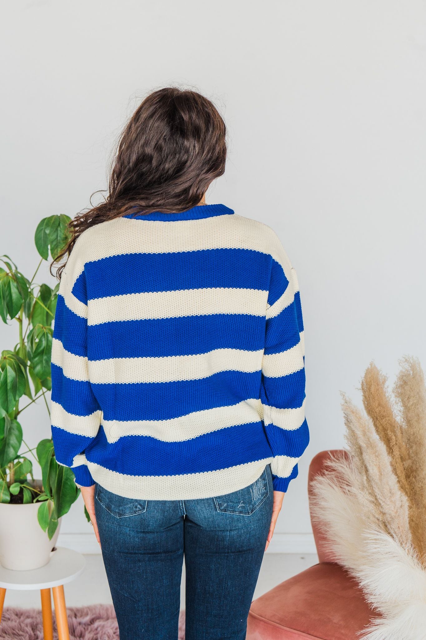 Might Stay In Striped Sweater  - Final Sale