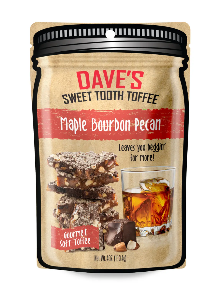 Dave's Sweet Tooth Toffee - Maple Bourbon Pecan