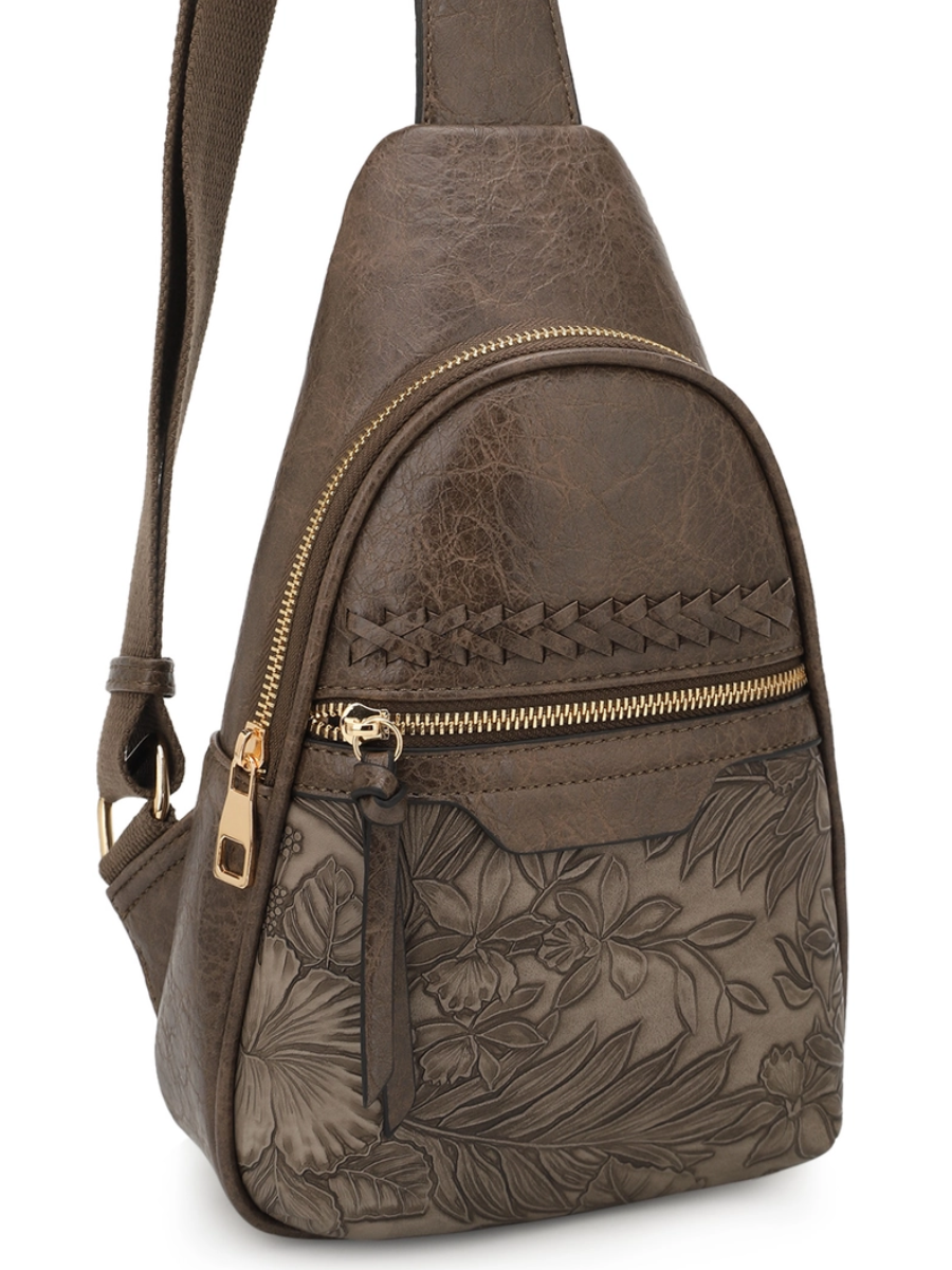 Jane Hibiscus Vintage Sling Bag