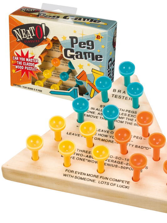 Wood Peg Puzzle Game