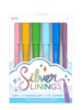 Silver Linings Outline Markers - Set of 6