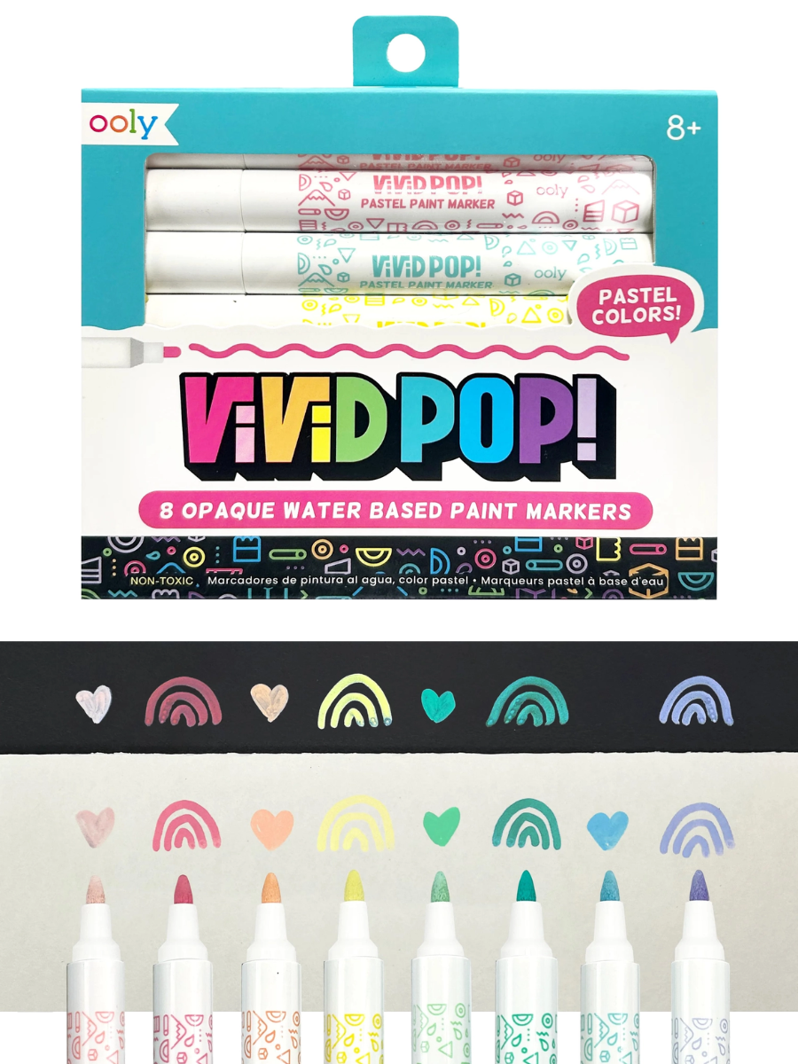 Vivid Pop Water Based Paint Markers - Pastel