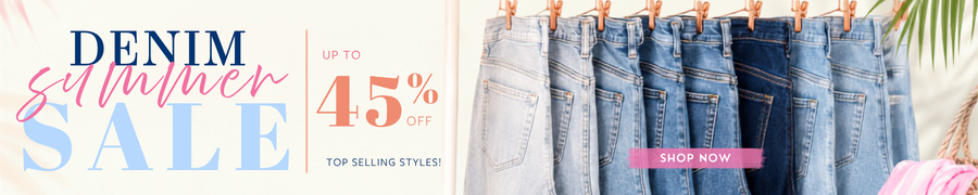 Rock bottom prices on your favorite Judy Blue denim styles during our Summer Judy Blue Sale event. Savings on top selling styles of up to 45% off.