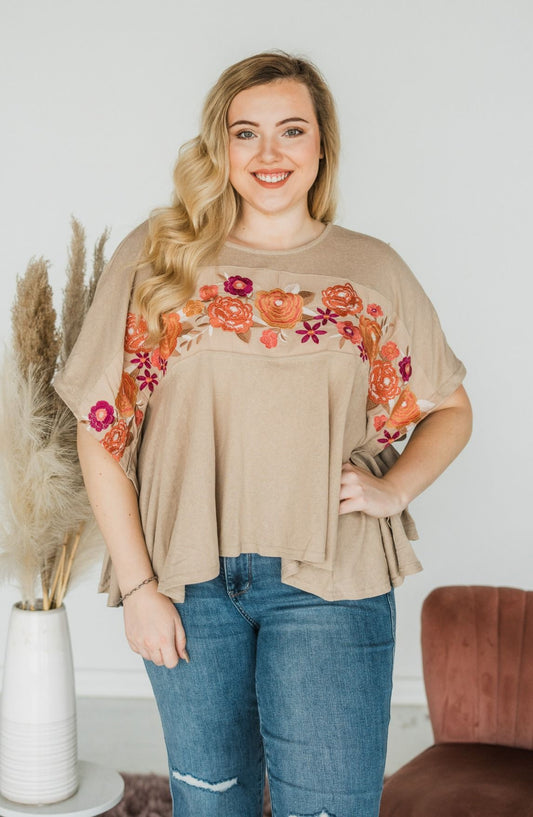 Sure To Be a Hit Embroidered Boho Poncho  - Final Sale