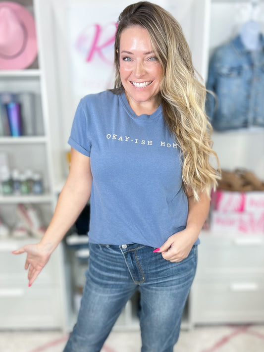 Okay-Ish Mom - Blue IN STOCK