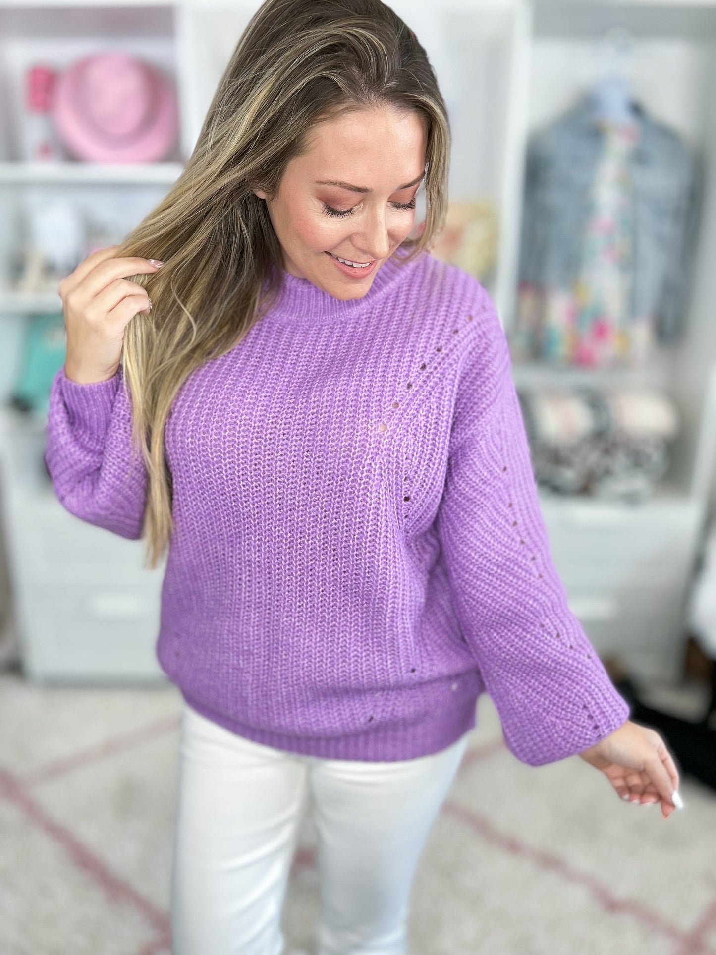Royal Orchid Knit Sweater