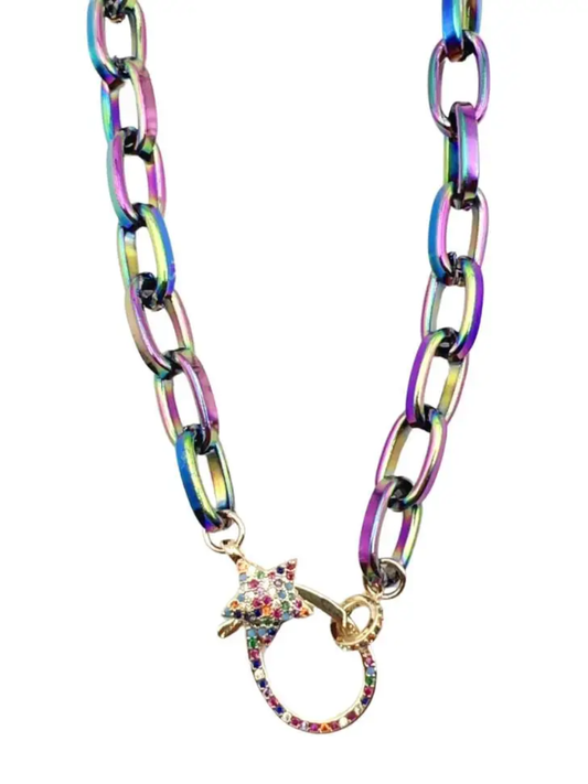 Dazzling Star Clip Necklace