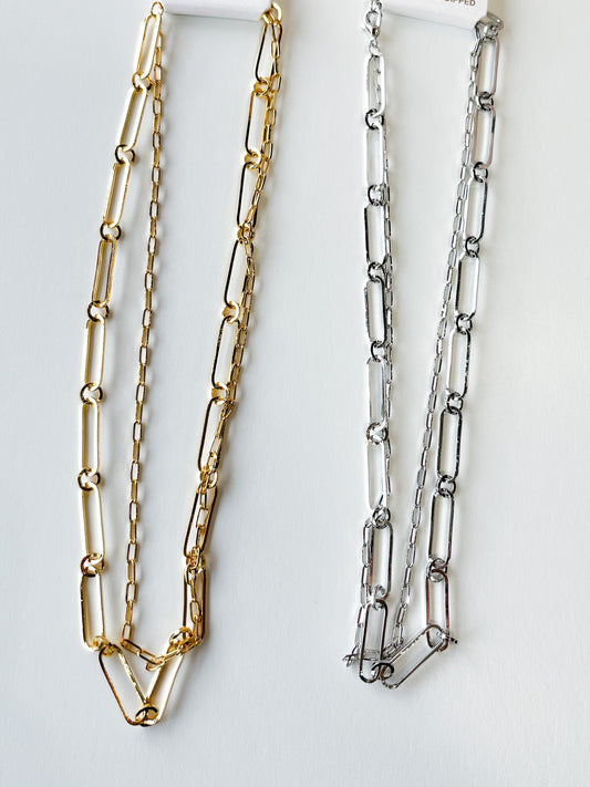 Gold Dipped Chain Link Necklace