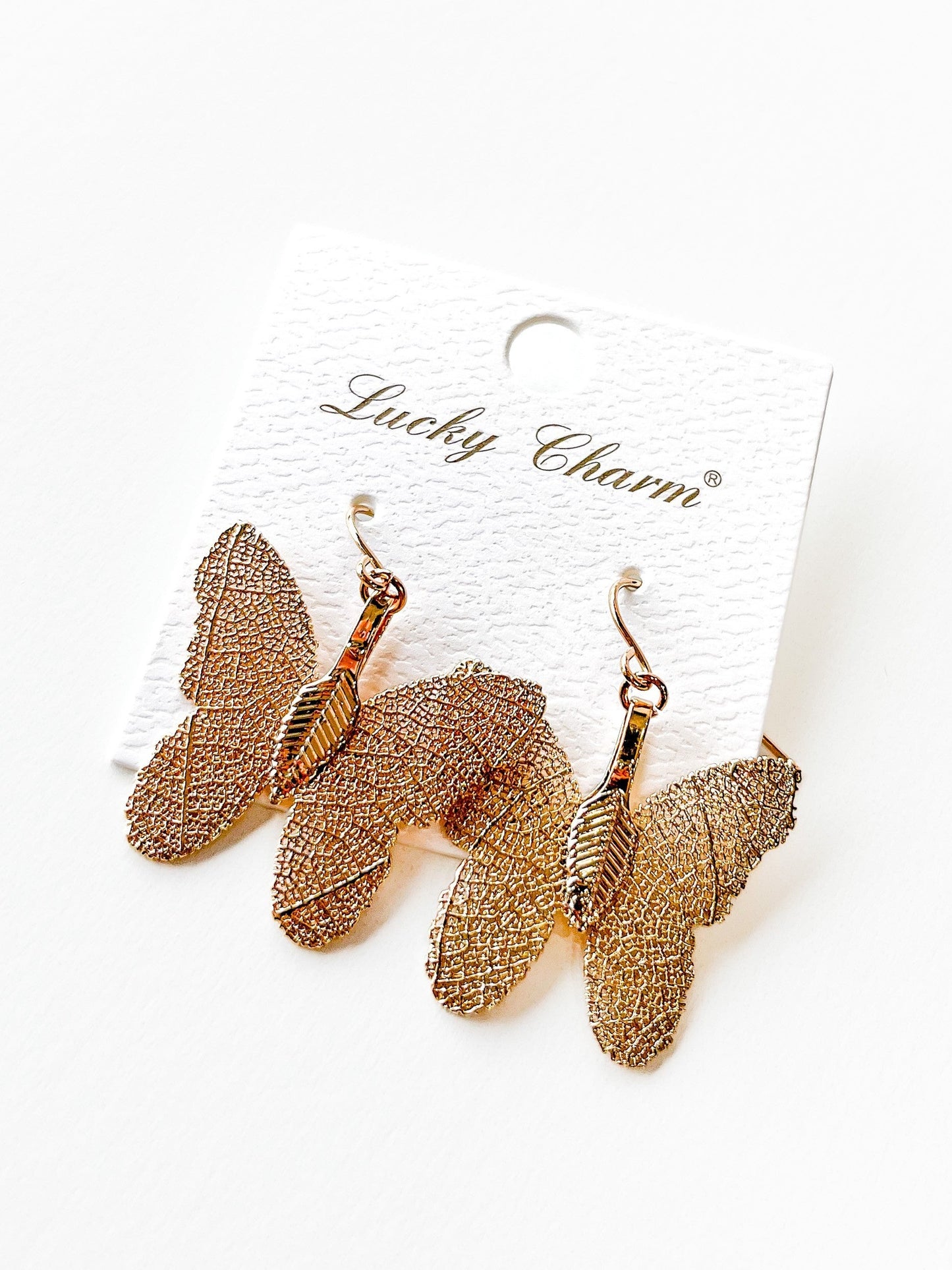 Lucky Charm Butterfly Earrings