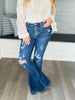 Long Weekend - Judy Blue Button Fly Trouser Flare Jeans